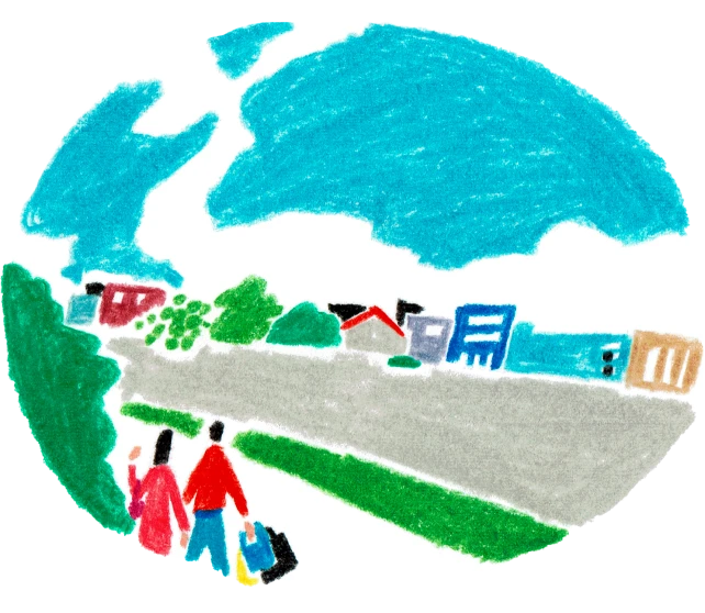 まちなみのイラスト